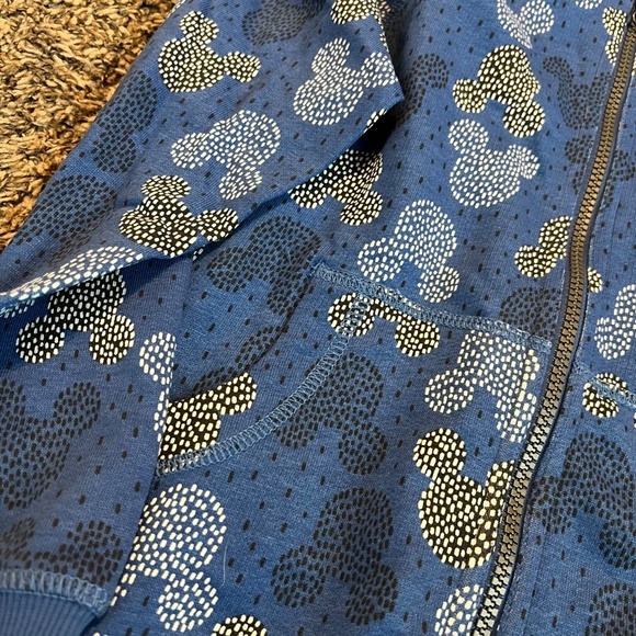 NWOT Hanna Andersson disney vacation printed full-zip hooded sweatshirt size 8 - Picture 2 of 4